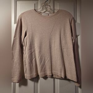 Liz Claiborne Taupe Ribbed Top